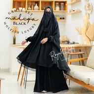 Daripuspitaid Gamis Jumbo Maliqa Syari Bayar di tempat Gamis Set Syari Cadar-Gamis Terbaru 2022 Mode