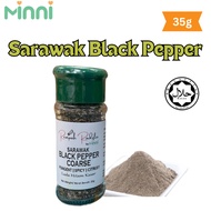 MINNI Sarawak Black Pepper Coarse 35g Lada Hitam Kasar HALAL