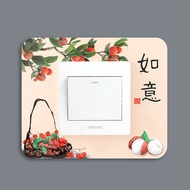 4Switch Protective Cover Wall Switch Sticker Wall Sticker Household Socket Light Switch Decorative Sticker Simple Dust Cover2024.4.18