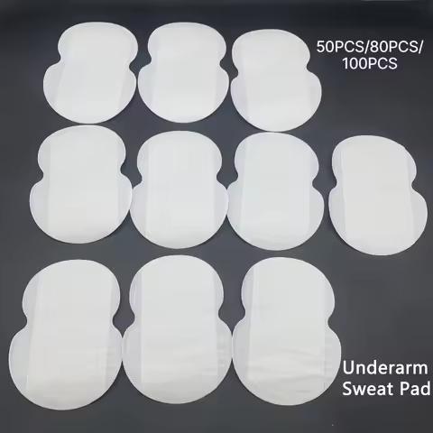 50Pcs/80Pcs/100Pcs Disposable Invisible Underarm Sweat Pads Breathable Absorbent Anti-Sweat Armpit S