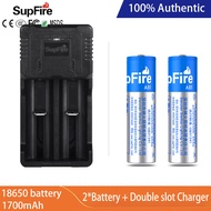 SUPERFIRE AB1 Strong Light Flashlight 18650 Li-ion Battery Charger 1700mAh 3.7V Suitable for 3W / 5W / 7W flashlight