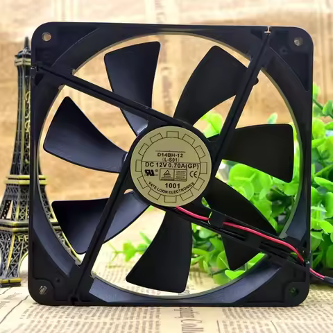 D14BH-12 140mm Cooler Cooling Fan 140X140X25mm 4-wire PWM 2500RPM 0.35A For Yate Loon Mute Computer 