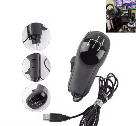 Replacement SKRS American Truck Simulator USB Game 13 Gear Shifter Knob 3 Switch