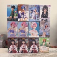 [全新未開封] 大量 多款 杯麵壓 Figure HUNTER×HUNTER 小岡 / 小傑·富力士 / Re:從零開始的異世界生活 雷姆 紫色睡衣 / 花之妖精 造型 / 拉姆 Twinkle Pa