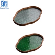 Gazechimp Jewelry Organizer Tray*begonia Flower Glass Tray Gift Begonia Flower Glass Tray for Hotel 