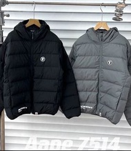 日本預訂 2色選 Aape 輕薄款連帽 防水面料 羽絨外套