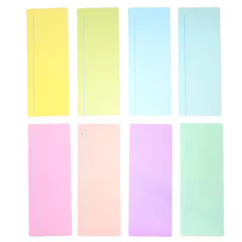 8pcs Guided Reading Helper Strips Color Overlay Bookmarks for Students Learning Tools for Dyslexia S