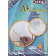 Yoko A4 Pvc Rigid Sheet 100 Sheets Transparent Pvc