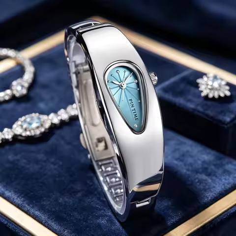 1pc Women's Quartz Watch, Y2K Millennium Vintage Droplet Strap Watch, a Niche, Exquisite and Fashion