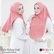 Jilbab instan bergo oval Jersey knit by Rerava hijab wanita muslim