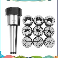 10Pcs ER32 Spring Collets Set 2/4/6/8/10/12/16/18/20mm + MT3 M12 ER32 Collet Chuck Morse Taper Holde