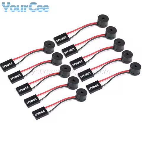 10pcs/1pc Mini Plug Speaker Motherboard Sounder Buzzer Board Beep Alarm Speaker For PC Interanal BIO