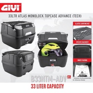 GIVI 33L B33NTM-ADV Rear Trunk with Backrest, Rack and Genuine Net