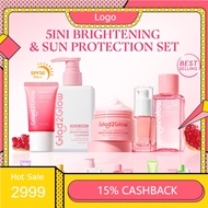 G-2-G 5In1 Brightening Set Moisturizer/Sunscreen/Cleanser/Serum/Toner Travel Kit Skincare Set Repair