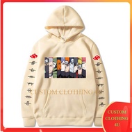 Anime Hoodie Sasuke Sweatshirt Uzumaki Akatsuki Haruno Sakura Hoodie Aesthetic Unisex Japan