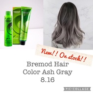 ⊙BREMOD Hair Color Ash Gray 8.16