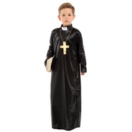 Priest Costume Kids Halloween Career Occupation Cosplay gOFm