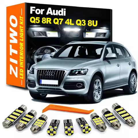 ZITWO Canbus LED Interior Dome Reading Light Trunk Lamp Kit For Audi Q3 8U Q5 8R SQ5 Q7 4L 2008 2010