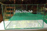 Aquarium 50x30x30 5mm (KACA BARU)
