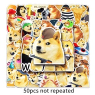 50PCS Funny Dog DOGE Meme Graffiti Sticker DIY Phone Laptop Luggage Motorcycle Car Decorative Decal