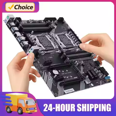 X99 Dual Desktop Motherboard 8 DDR4 Memory Slot Gaming Motherboard USB 3.0 USB 2.0 M.2 NVME SATA 3.0