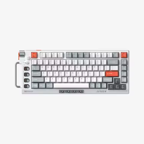 Nuphy Field75 HE V2 Magnetic Keyboard, 83 Keys 75% Layout Wired Gaming Keyboards,One Knob Volume Con