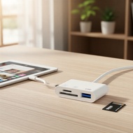 USB-C 31OTG,SD/Micro SD/TF Pembaca Kad 3 dalam 1 USB C Hub OTG untuk SD/Micro SD/TF