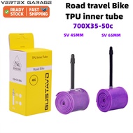 24g TPU Bicycle Inner Tube For 700C 35C-50C Tire Lightweight Gravel Presta Valve 45mm 65mm 700c inne