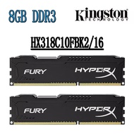 Kingston HyperX Fury DDR3 RAM 16GB kit (2x 8GB) DDR3 1866MHz HX318C10FBK2/16 Desktop Memory Black