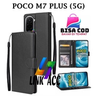 poco M7 PLUS FLIP LEATHER CASE PREMIUM - FLIP WALLET CASE LEATHER FOR poco M7 PLUS - WALLET CASE | F