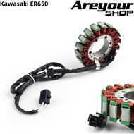 Areyourshop ขดลวดสเตเตอร์ สำหรับ Kawasaki ER650 ER6N ER6F EX650 Ninja 650 2006-2011 KEL650 Versys 65