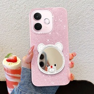 VRQR for Oppo A3 Pro 5G A3X A3 5G 4G A18 A38 A58 4G Cream Style Circular Mirror Shinning Brightly Sh