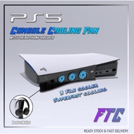FTC Ipega PS5 Console Cooling Fan With Headphone Holder 3 Fast Cooling Fan External USB Console Cool