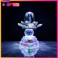 (Price 1 Piece) High Quality Altar Lotus Lamp, Buddha Worship Light, Bright From Head To Lamp Base - Crystal 42