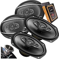 4X Pioneer TS-A6977S A-Series 6″ x 9″ 4-Way 650 Watts Car Audio Speaker (100W RMS) 2 Pairs with Gravity Magnet Phone Holder PK4 Bundle