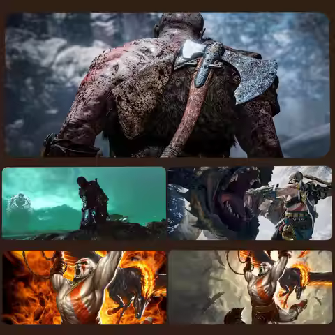 G-God of W-War Mouse Pad Large Gaming Mouse Pad 900X400MM XXL Desk Mat Non-Slip Rubber g pro x super
