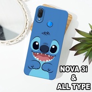 G56 - HUAWEI NOVA 3i Silicone - HUAWEI NOVA 3i pro camera Softcase - STICH Motif - Flexible rubber m