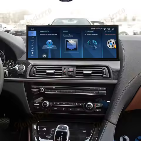 15.8 Inch Qualcomm 680 Android 13 Carplay For BMW 6 6GT M6 F06 F12 F13 Car Multimedia Player GPS Nav