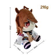 HugHub ตุ๊กตาใหม่สวยดาร์บี้ Tokai Teio Chibi Plush-Uma-Musume Boneka Mainan