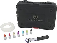 MichaelPro MP019003 Mechanic’s Brake Bleeder Wrench Set with 7mm to 12mm & 3/8-Inch 12-Point Socket,
