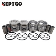 D5D 4 Sets STD Piston & Ring for Volvo D5D D5E Engine 04501353 04295313 04501346