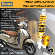 โช๊คหลัง Ohlins YA325 Yamaha Grand Filano 2023 (320mm) 2023+ กระปุกเฉียง