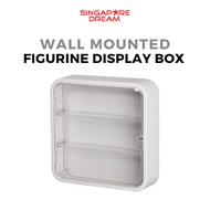 Wall Mounted Figurine Display Box - 3 Layer Punch Free Plastic Showcase Blind Cabinet Figures Display Case Toy Organizer