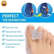 【Am-az】1 Pair of Soft Silicone Gel Toe Separators and Heel Liners Set - Foot Pain Relief Kit