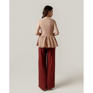 Latest Flomors - Maya Peplum Top Beige