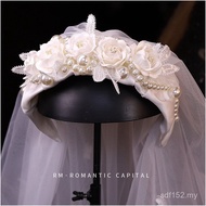 Flower Headband Beautiful Wedding Creative Photo Studio Veil Wedding Retro Bridal Classy Accessories