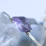 不規則紫水晶銅線手環