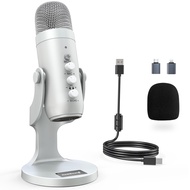 ZealSound USB Microphone,Condenser Computer PC Mic,Plug&Play Gaming Microphones for PS 4&5.Headphone