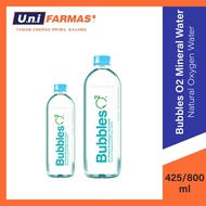 BUBBLES O² NATURAL MINERAL WATER 425ml/800ml PCS