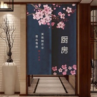 Japanese Kitchen Restaurant Shop Partition Door Curtain  Fabric Fengshui Decoration Noren Hanging Half Curtains
